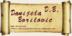 Danijela Borilović vizit kartica